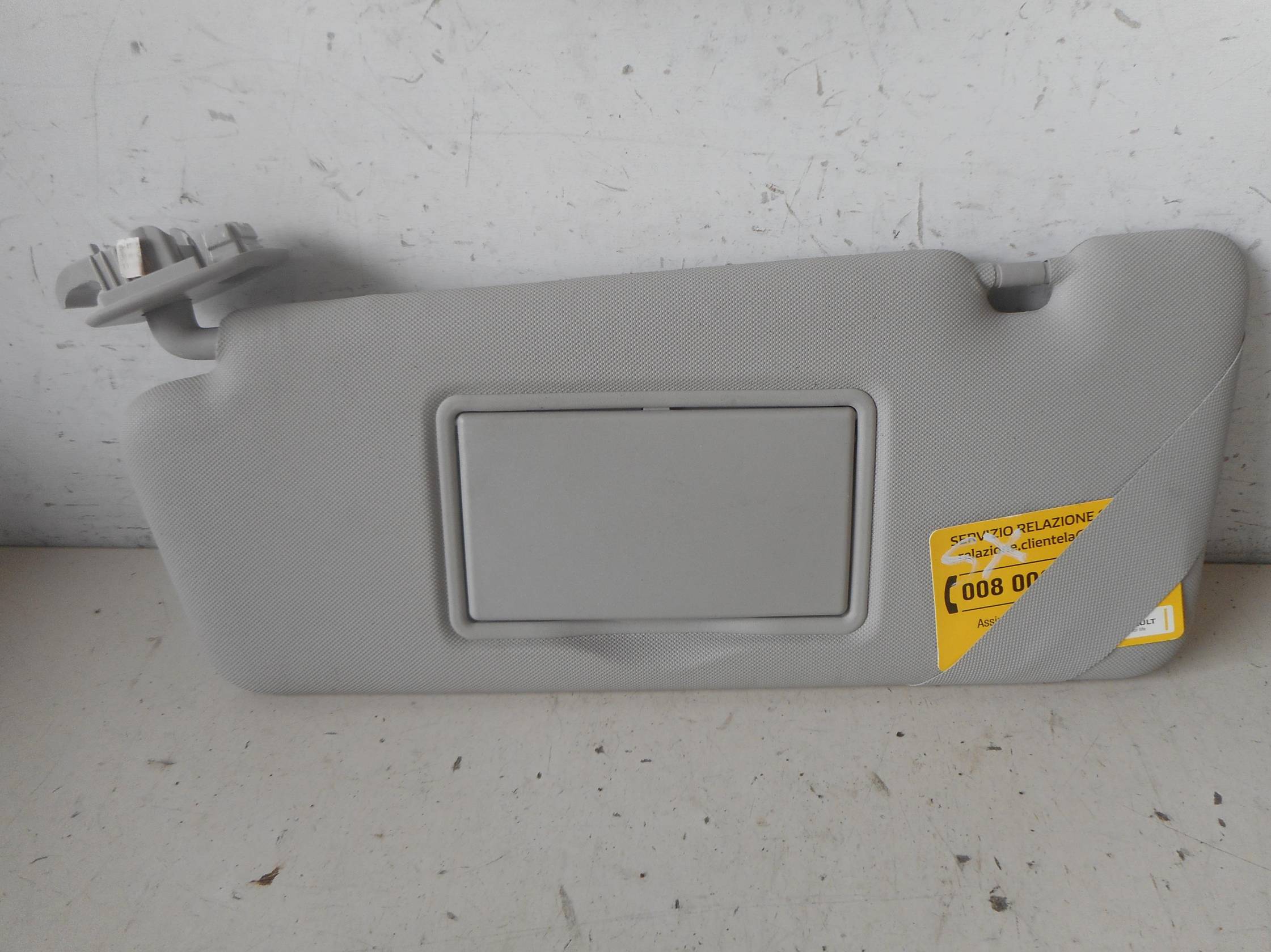 Aletta parasole parabrezza sx.